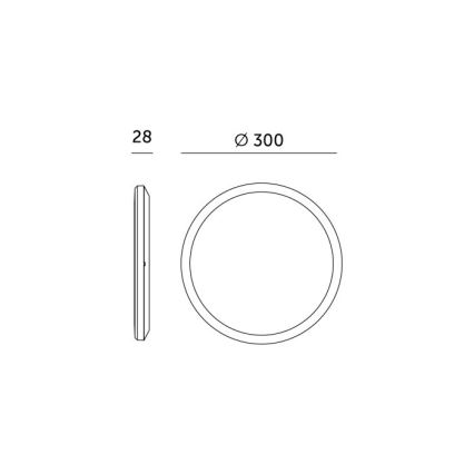 LED Badezimmerleuchte mit Bewegungs- und Dämmerungssensor NIVERA LED/24W/230V IP54 3000/4000/6000K Ø 30 cm weiß + Fernbedienung