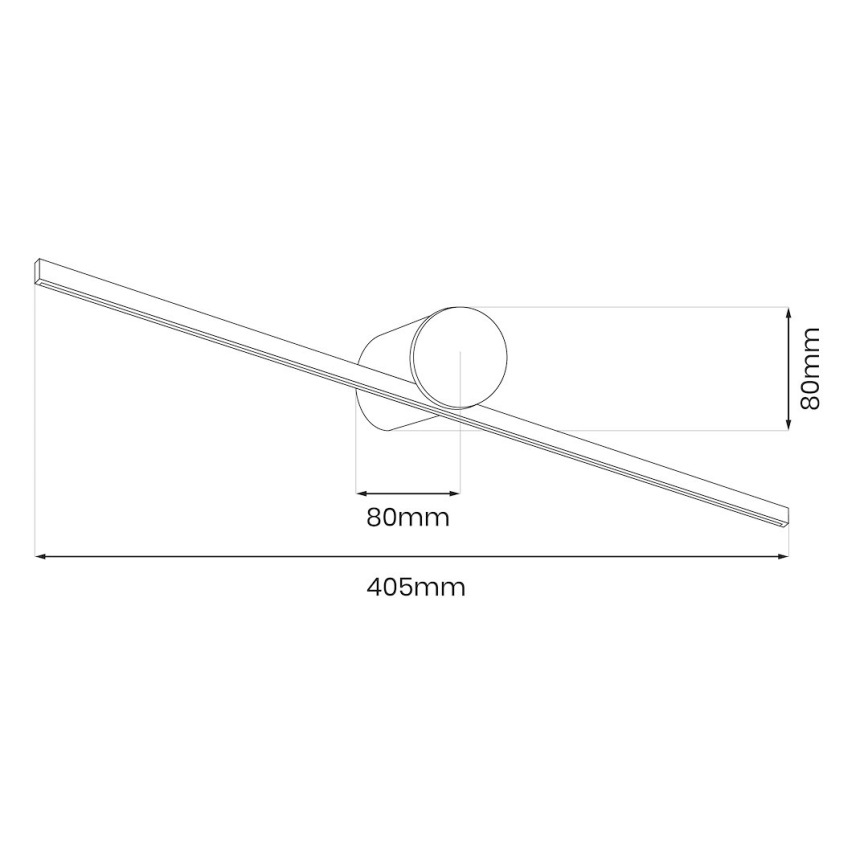 LED-Badspiegelleuchte ARTIST LED/6W/230V 40 cm IP44 goldfarben