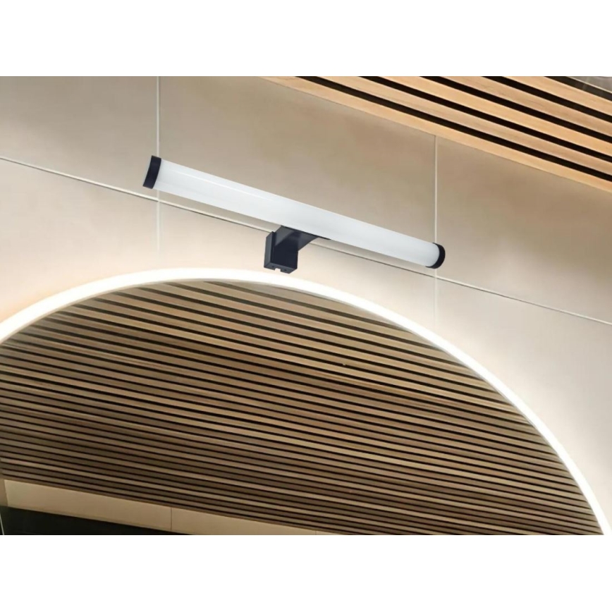 LED-Badspiegelleuchte LED/8W/230V 30 cm IP44 schwarz
