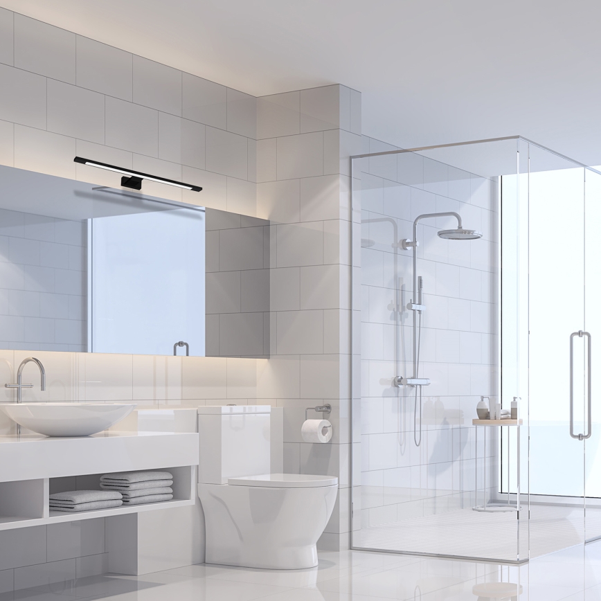 LED Badspiegelleuchte SHINE LED/12W/230V 60 cm IP44 schwarz