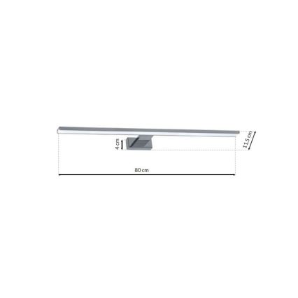 LED-Badspiegelleuchte SHINE LED/15W/230V 80 cm IP44 Hochglanz-Chrom