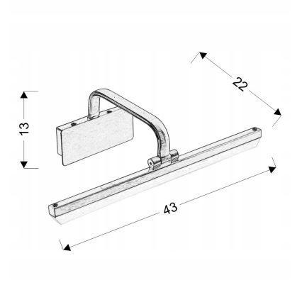 LED Bildbeleuchtung HANG LED/8W/230V