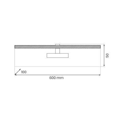 LED-Bilderleuchte PRADO LED/11W/230V glänzendes Chrom
