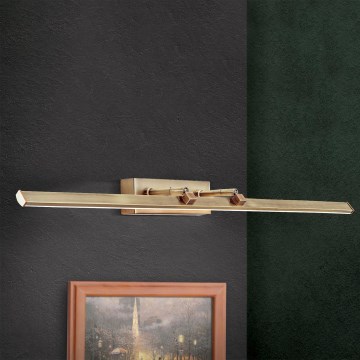 LED-Bilderleuchte PUBLIO LED/15W/230V 75 cm golden/Patina