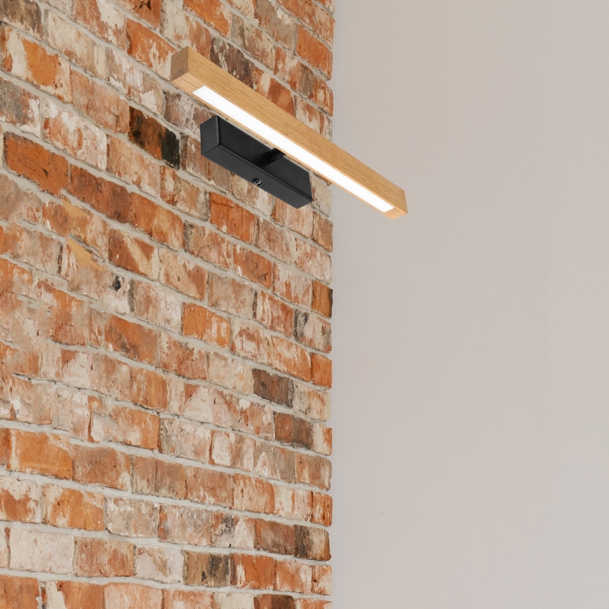 LED-Bilderleuchte VERDE LED/5,5W/230V 3000K 46 cm Eiche/Schwarz