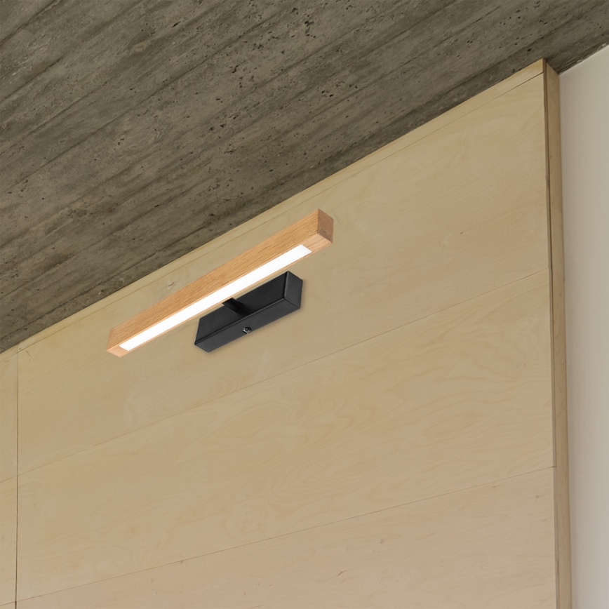 LED-Bilderleuchte VERDE LED/5,5W/230V 3000K 46 cm Eiche/Schwarz