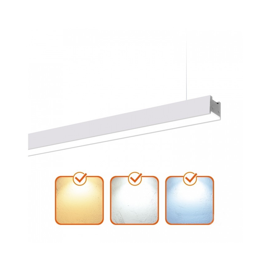 LED-Deckenaufbau-/Pendelleuchte KOLINE LED/40W/230V 3000/4000/6500K 120 cm weiß