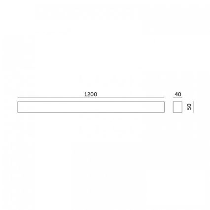 LED-Deckenaufbau-/Pendelleuchte KOLINE LED/40W/230V 3000/4000/6500K 120 cm weiß