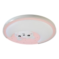 LED-Deckenbeleuchtung für Kinder MOONCAT LED/34W/230V rosa
