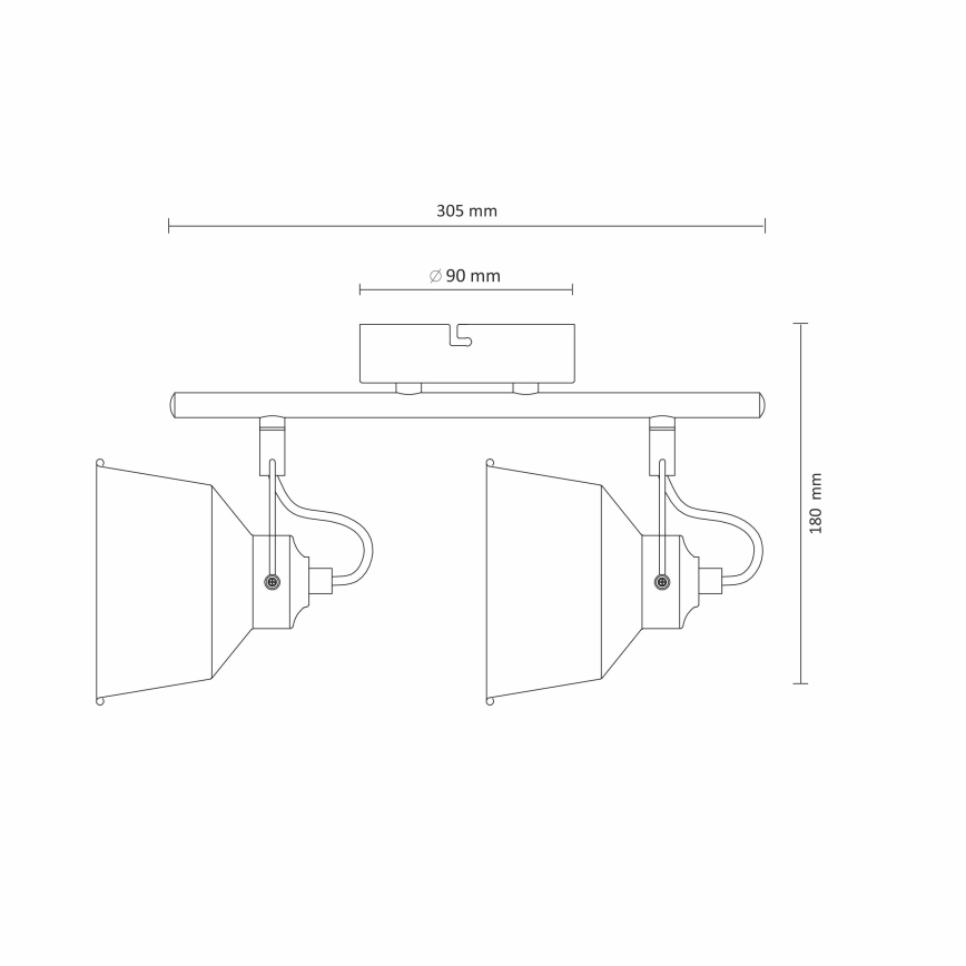 LED Deckenleuchte 2xE14/8W/230V