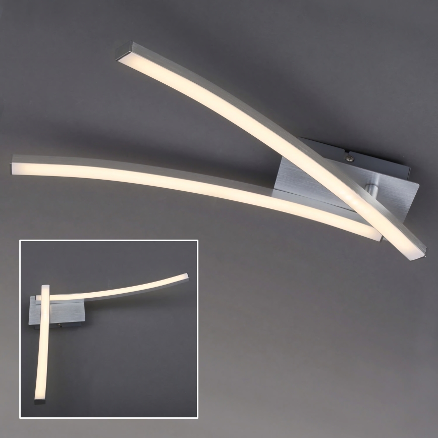 LED Deckenleuchte 2xLED/6W/230V 3000K mattchrom