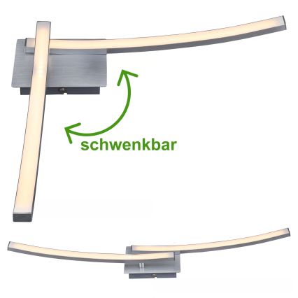 LED Deckenleuchte 2xLED/6W/230V 3000K mattchrom