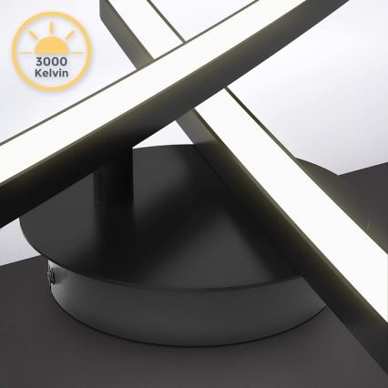 LED Deckenleuchte 2xLED/6W/230V 3000K schwarz