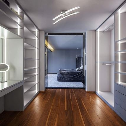 LED-Deckenleuchte 2xLED/6W/230V glänzender Chrom