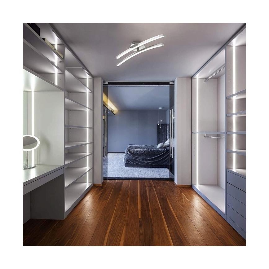 LED-Deckenleuchte 2xLED/6W/230V glänzender Chrom