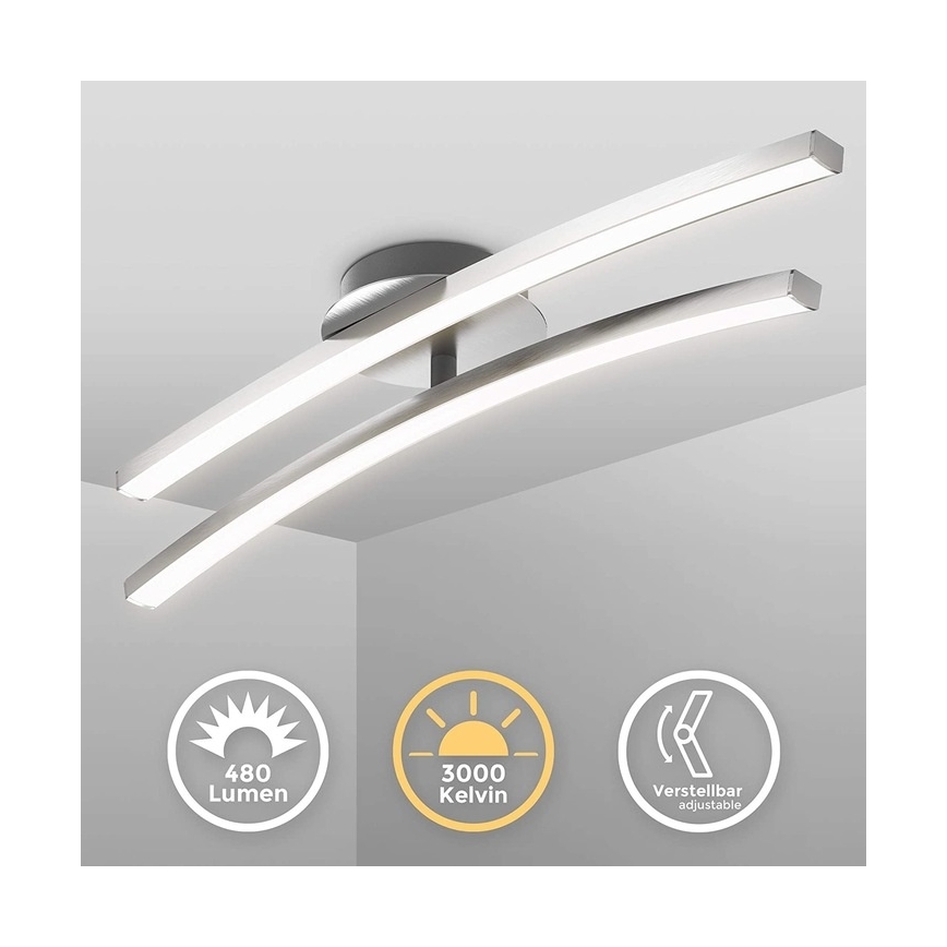 LED-Deckenleuchte 2xLED/6W/230V glänzender Chrom