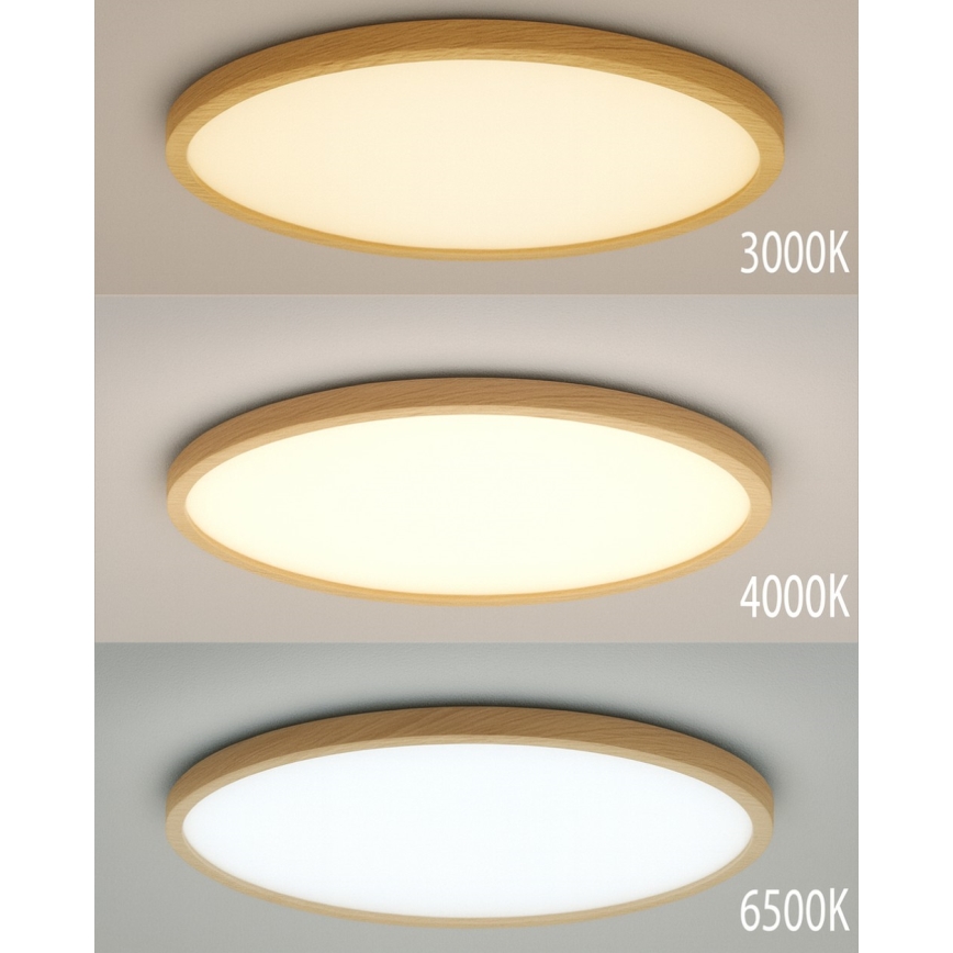 LED-Deckenleuchte, 32W, 230V, 3000/4000/6500K, Ø 40 cm, beige