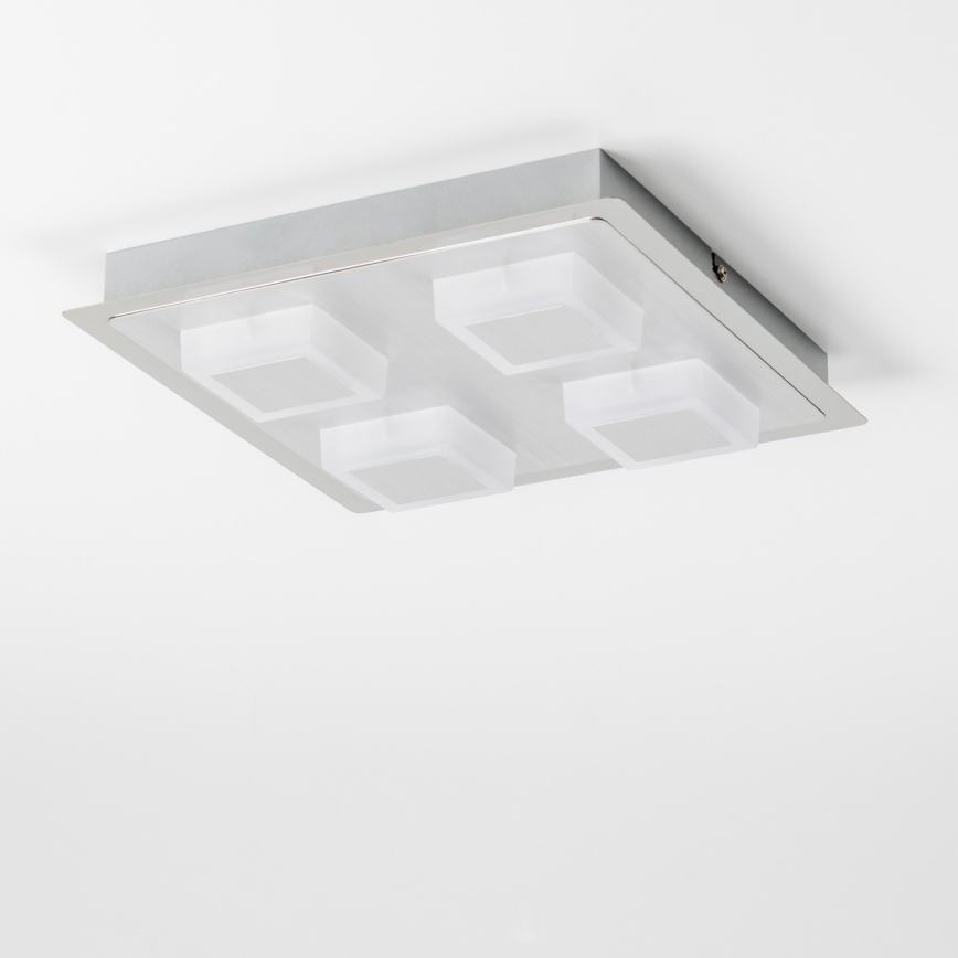LED Deckenleuchte 4xLED/5W/230V 3000K 28x28 cm mattchrom