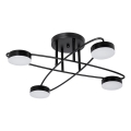 LED Deckenleuchte 4xLED/7W/230V 3000-6000K Ø 60 cm schwarz