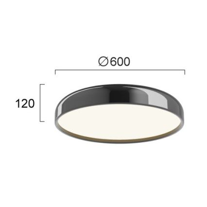 LED-Deckenleuchte ALENSA LED/60W/230V, schwarz