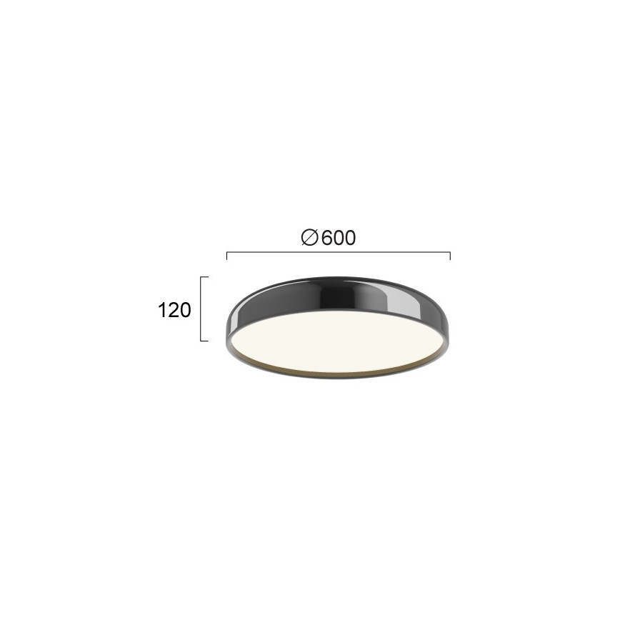 LED-Deckenleuchte ALENSA LED/60W/230V, schwarz