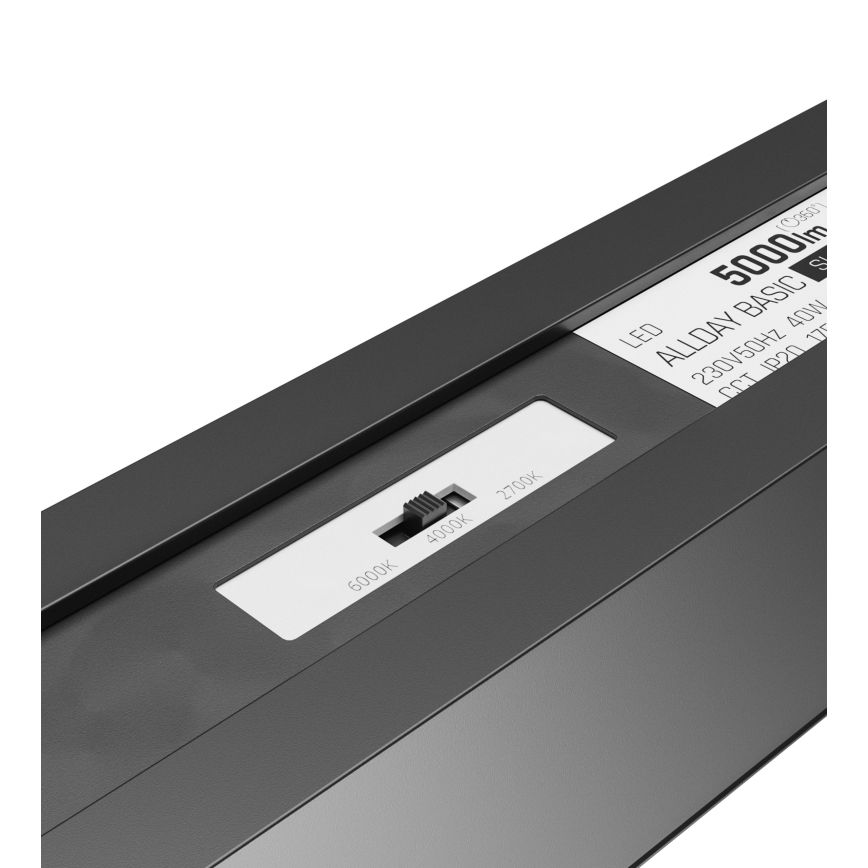 LED-Deckenleuchte ALLDAY BASIC LED/20/30/40W/230V 2700/4000/6000K 120 cm schwarz