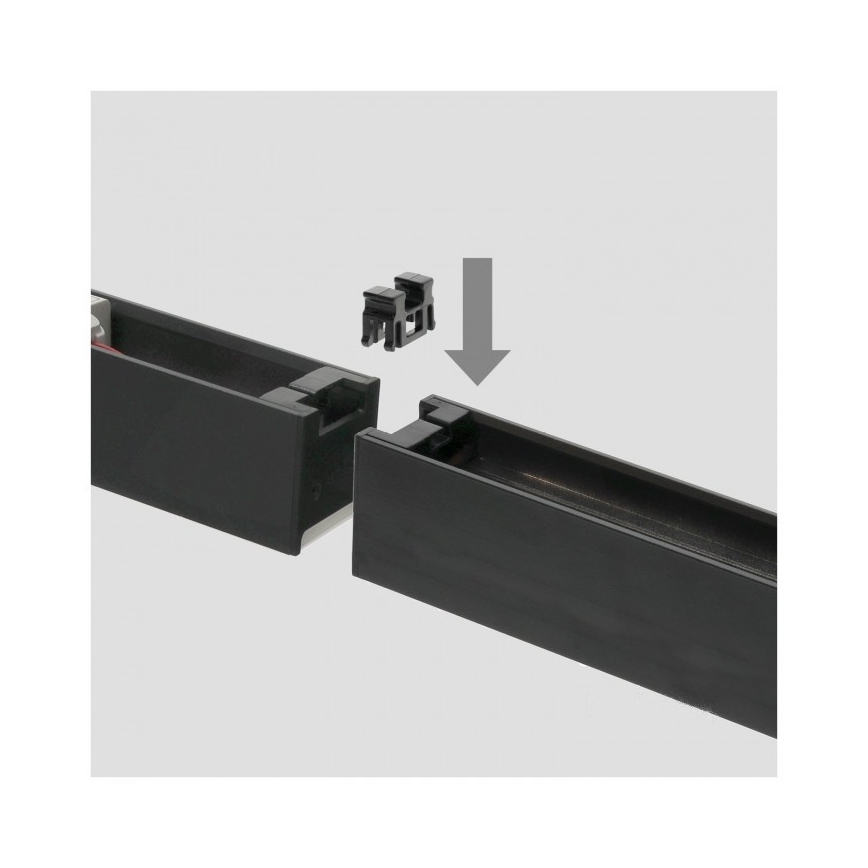 LED-Aufbau-Pendelleuchte KOLINE, 40 W, 230 V, 3000/4000/6500 K, 120 cm, schwarz