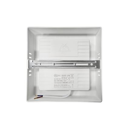 LED-Deckenleuchte BLOCK LED/12W/230V 4000K 16,7x16,7 cm weiß
