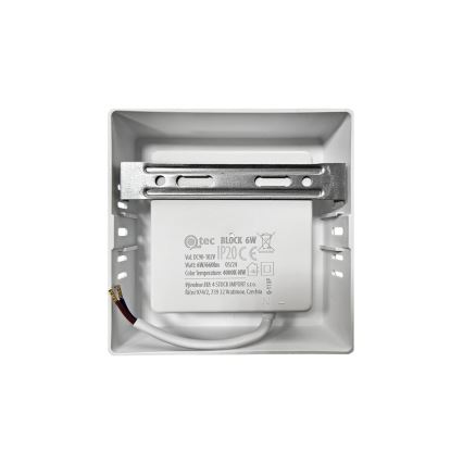 LED-Deckenleuchte BLOCK LED/6W/230V 4000K 12x12 cm weiß