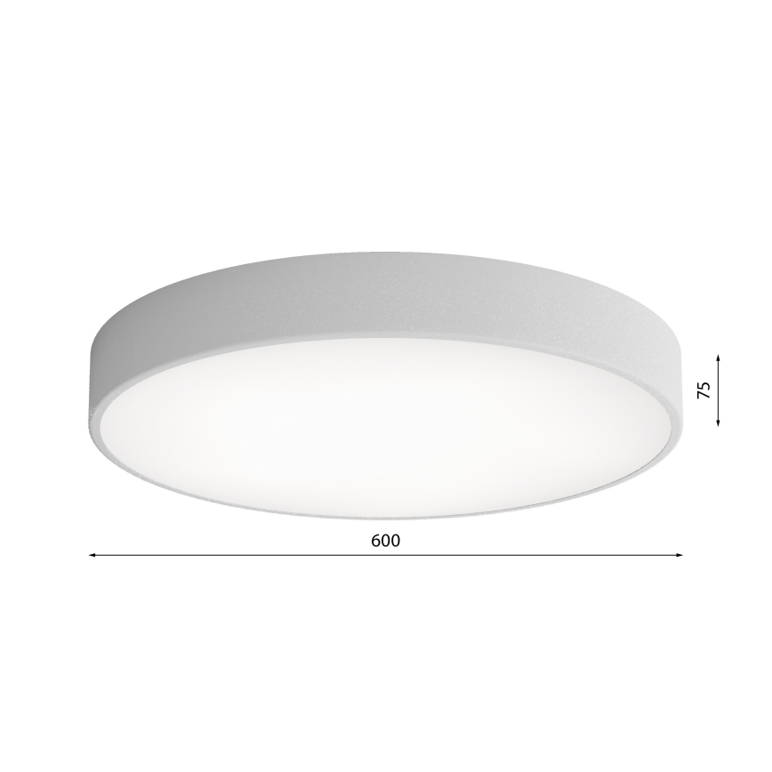 LED-Deckenleuchte CLEO LED/69W/230V 4000K d 60 cm grau