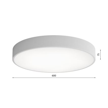 LED Deckenleuchte CLEO LED/69W/230V 4000K Ø 60 cm grau