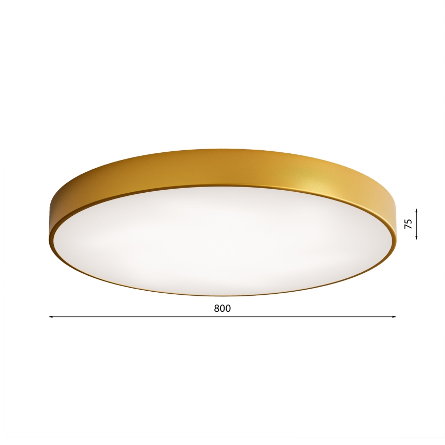 LED Deckenleuchte CLEO LED/96W/230V 3000K Ø 80 cm gold
