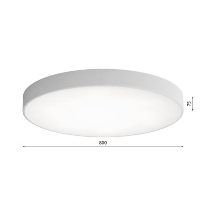LED Deckenleuchte CLEO LED/96W/230V 3000K Ø 80 cm grau