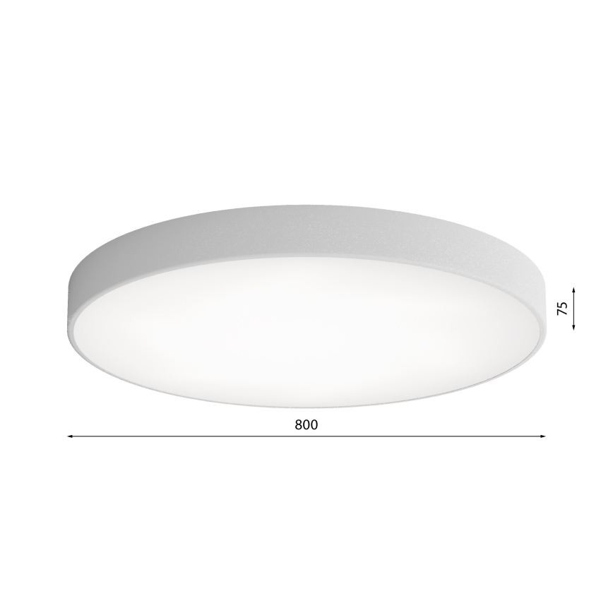 LED Deckenleuchte CLEO LED/96W/230V 3000K Ø 80 cm grau