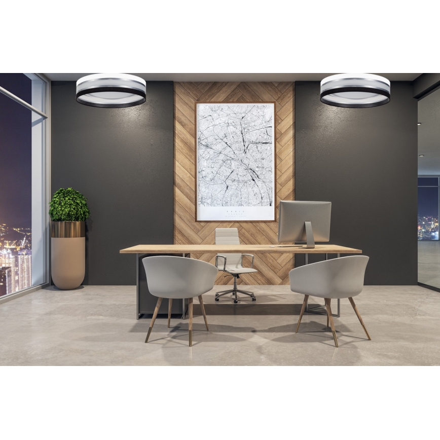LED Deckenleuchte CORAL 1xLED/20W/230V schwarz/weiß