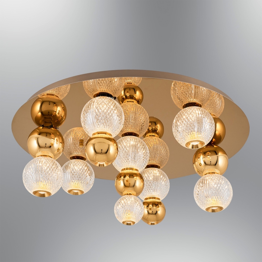 LED-Deckenleuchte CREMONA LED/37W/230V 3000K goldfarben