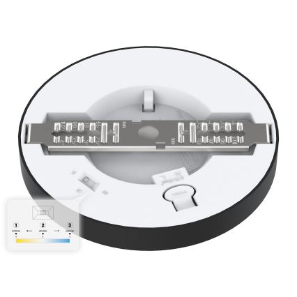 LED-Deckenleuchte EVORA LED/6W/230V 3000/4000/6000K Ø 14 cm schwarz