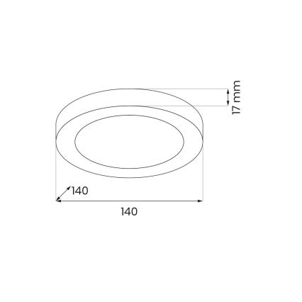 LED-Deckenleuchte EVORA LED/6W/230V 3000/4000/6000K Ø 14 cm weiß