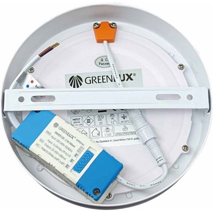 LED-Deckenleuchte FENIX LED/12W/230V 2900/3900/5800K d 16,8 cm weiß