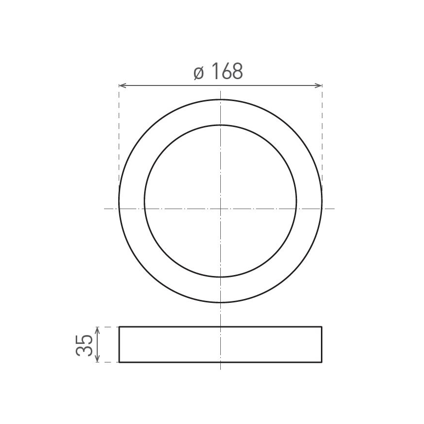 LED-Deckenleuchte FENIX LED/12W/230V 2900/3900/5800K d 16,8 cm weiß