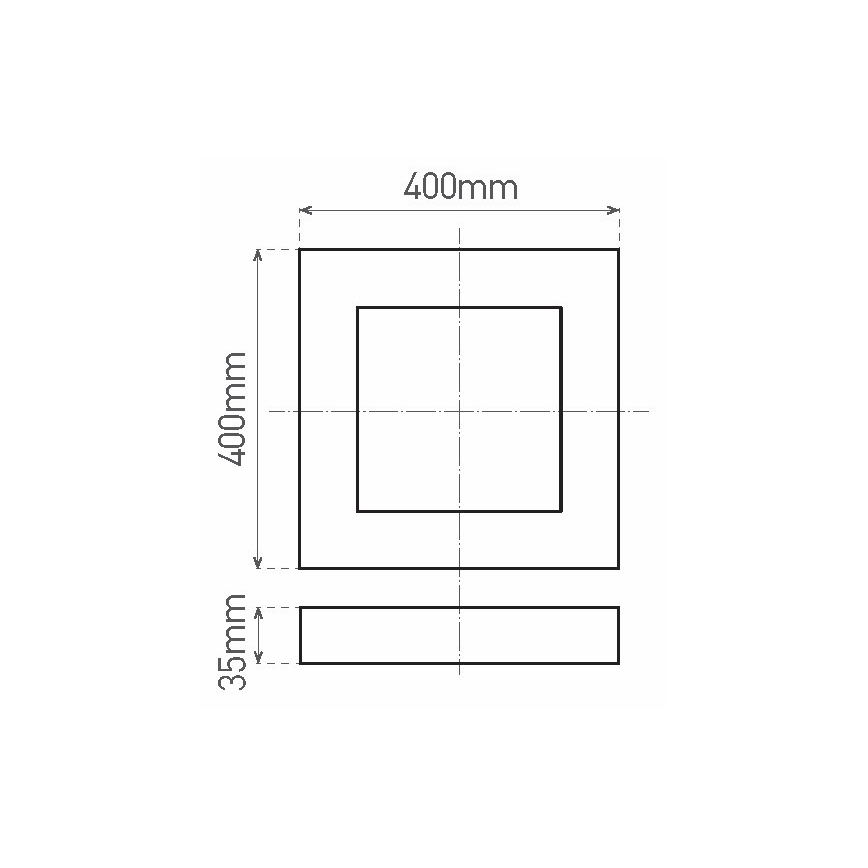 LED-Deckenleuchte FENIX LED/32W/230V 3800K 40 cm weiß