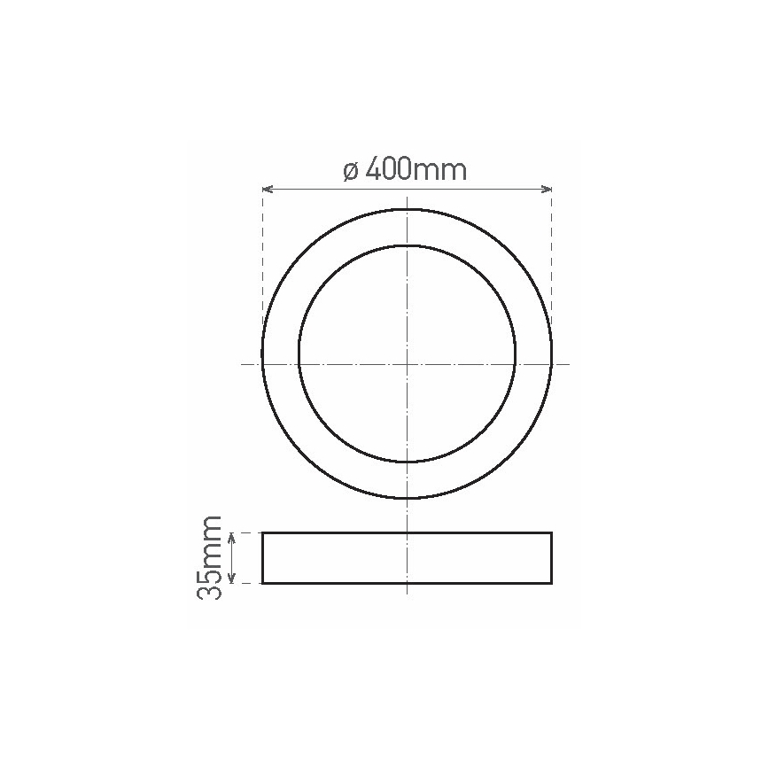 LED-Deckenleuchte FENIX LED/32W/230V 3800K d 40 cm schneeweiß