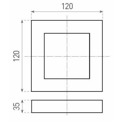 LED-Deckenleuchte FENIX LED/6W/230V 2800K 12 cm