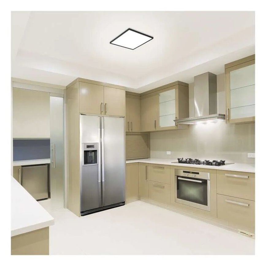 LED-Deckenleuchte FLORI LED/18W/230V 4000K schwarz 29x29 cm