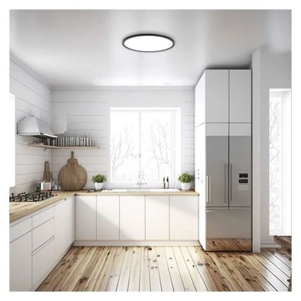 LED-Deckenleuchte FLORI LED/18W/230V 4000K schwarz d 29 cm