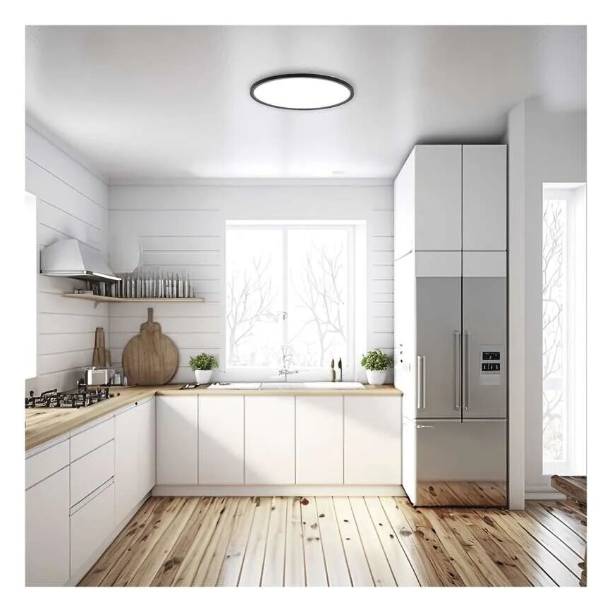 LED-Deckenleuchte FLORI LED/18W/230V 4000K schwarz d 29 cm