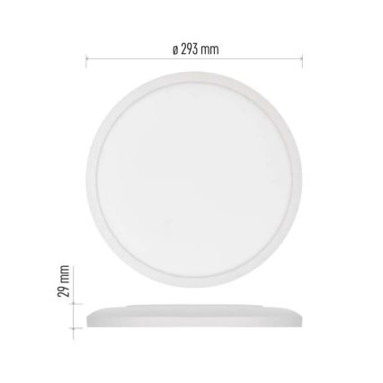 LED-Deckenleuchte FLORI LED/18W/230V 4000K weiß d 29 cm