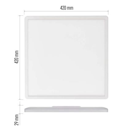 LED-Deckenleuchte FLORI LED/22W/230V 4000K weiß 42x42 cm