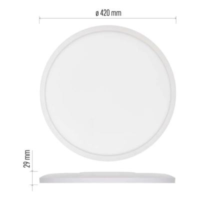 LED-Deckenleuchte FLORI LED/22W/230V 4000K weiß d 42 cm