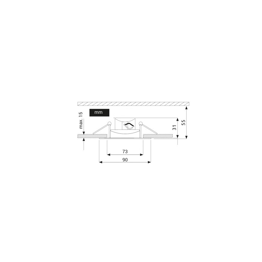LED-Deckenleuchte für abgehängte Decken EYE LED/5W/100-250V 3000K